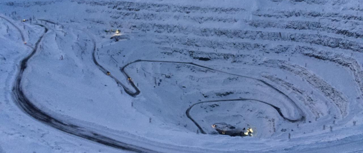 Infinet solutions supports mining beyond the Arctic Circle at the Nornickel quarry